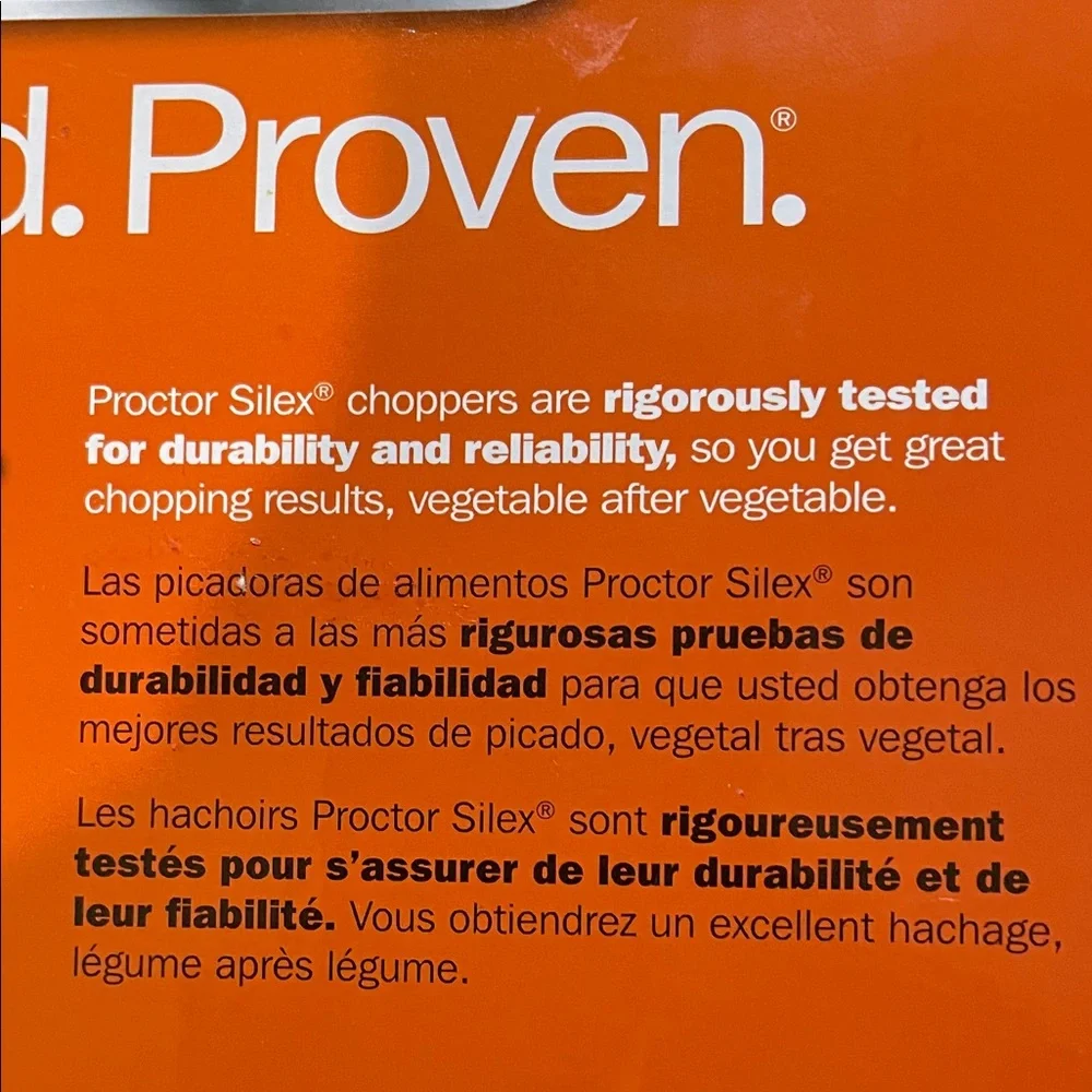 🥗 Proctor Silex Food Chopper 🥗 1.5 Cup capacity New In Box Dishwasher Safe
